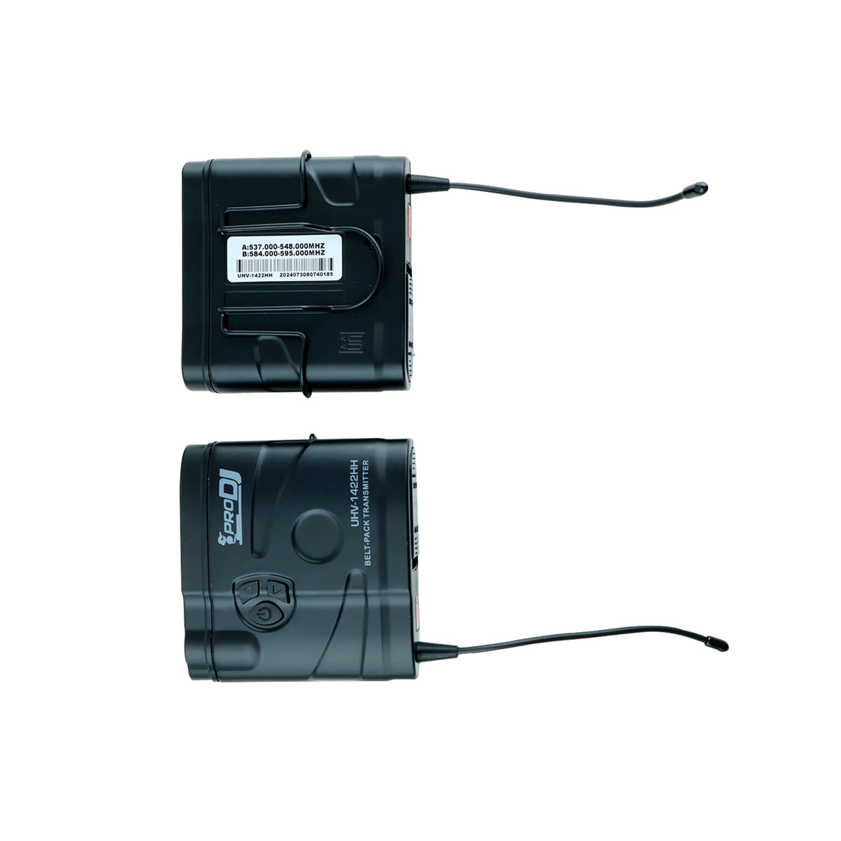Pro DJ UHV-1422HH Micrófono inalámbrico UHF bodypack