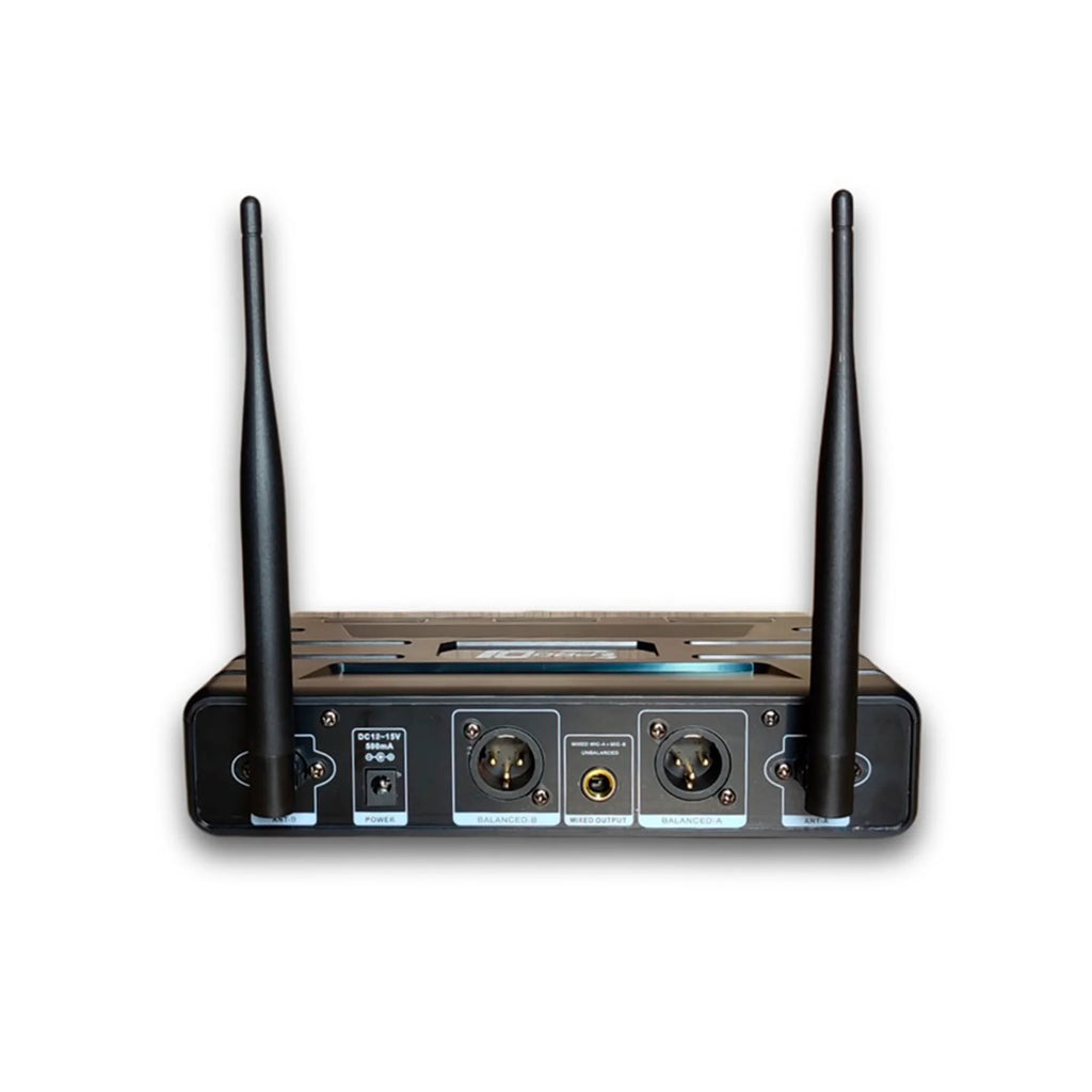 Pro DJ UHF-12M Micrófono inalámbrico doble UHF variable