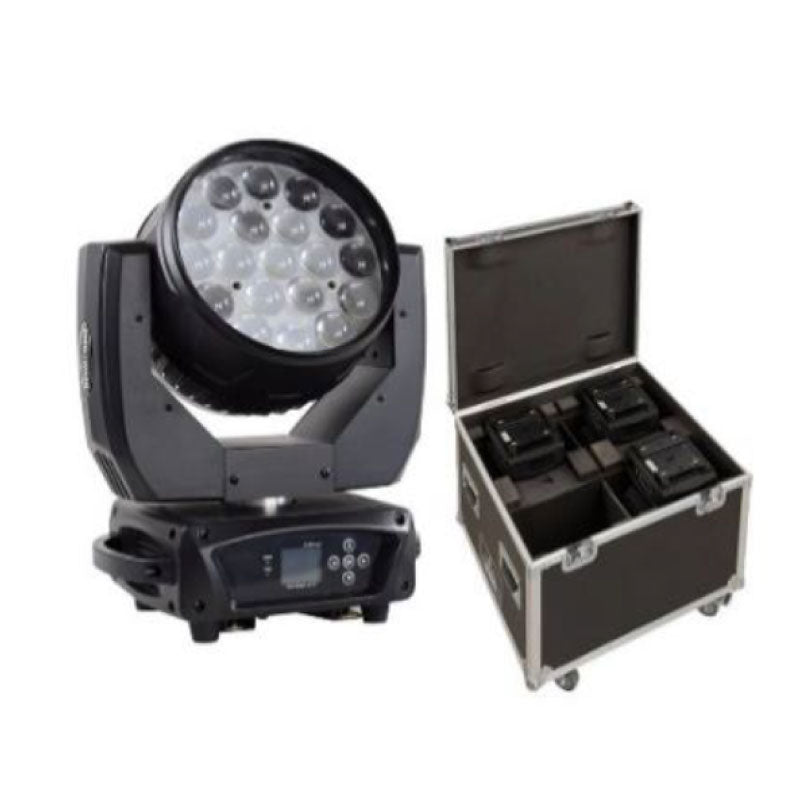 VA ProLED Cabeza móvil LED zoom 19x15 W (rack x4 unidades)