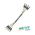 Roxtone MSL4CL6 Cable multienlace balanceado XLR macho-hembra 4 vías 6 m