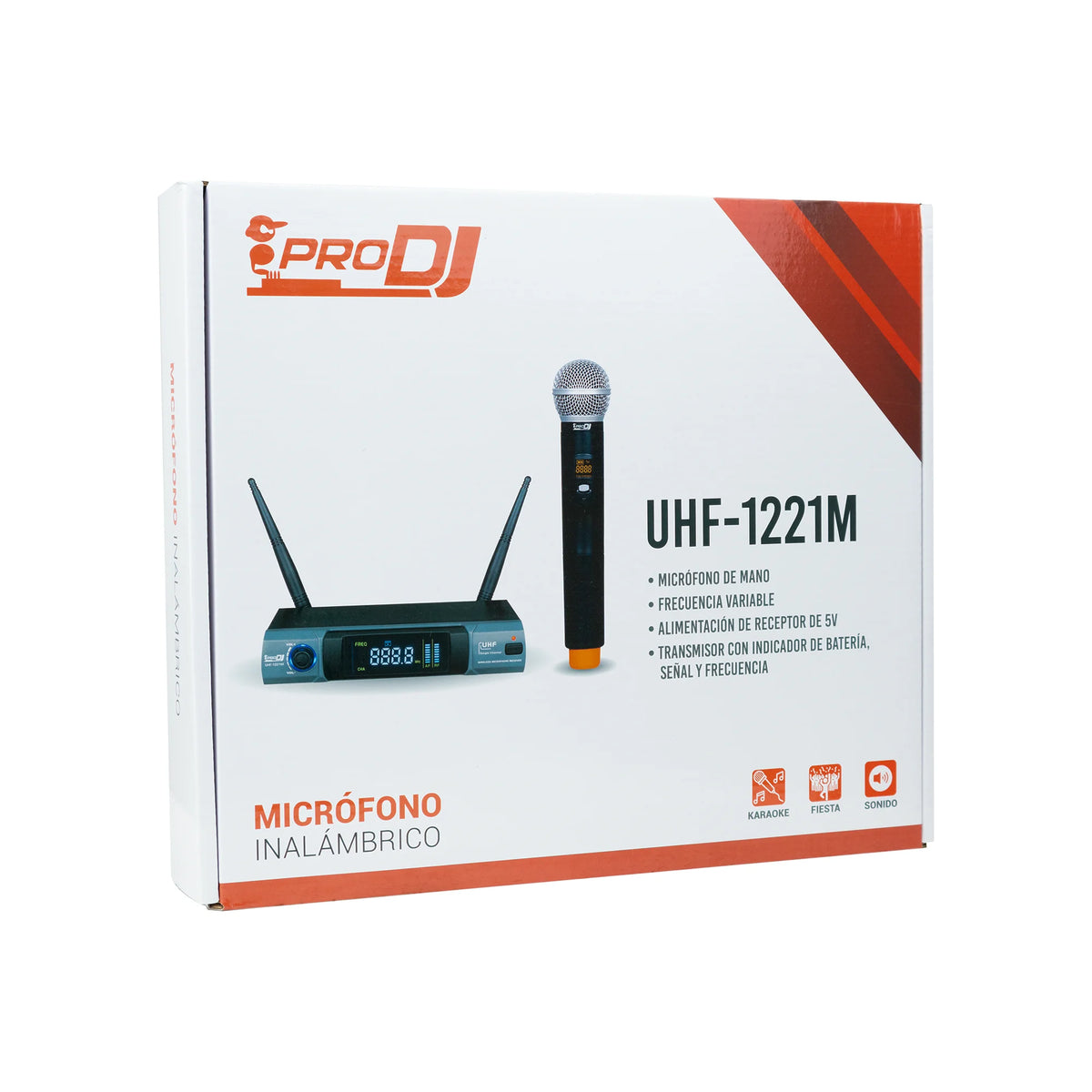 Pro DJ UHF-1221M Micrófono inalámbrico de mano UHF