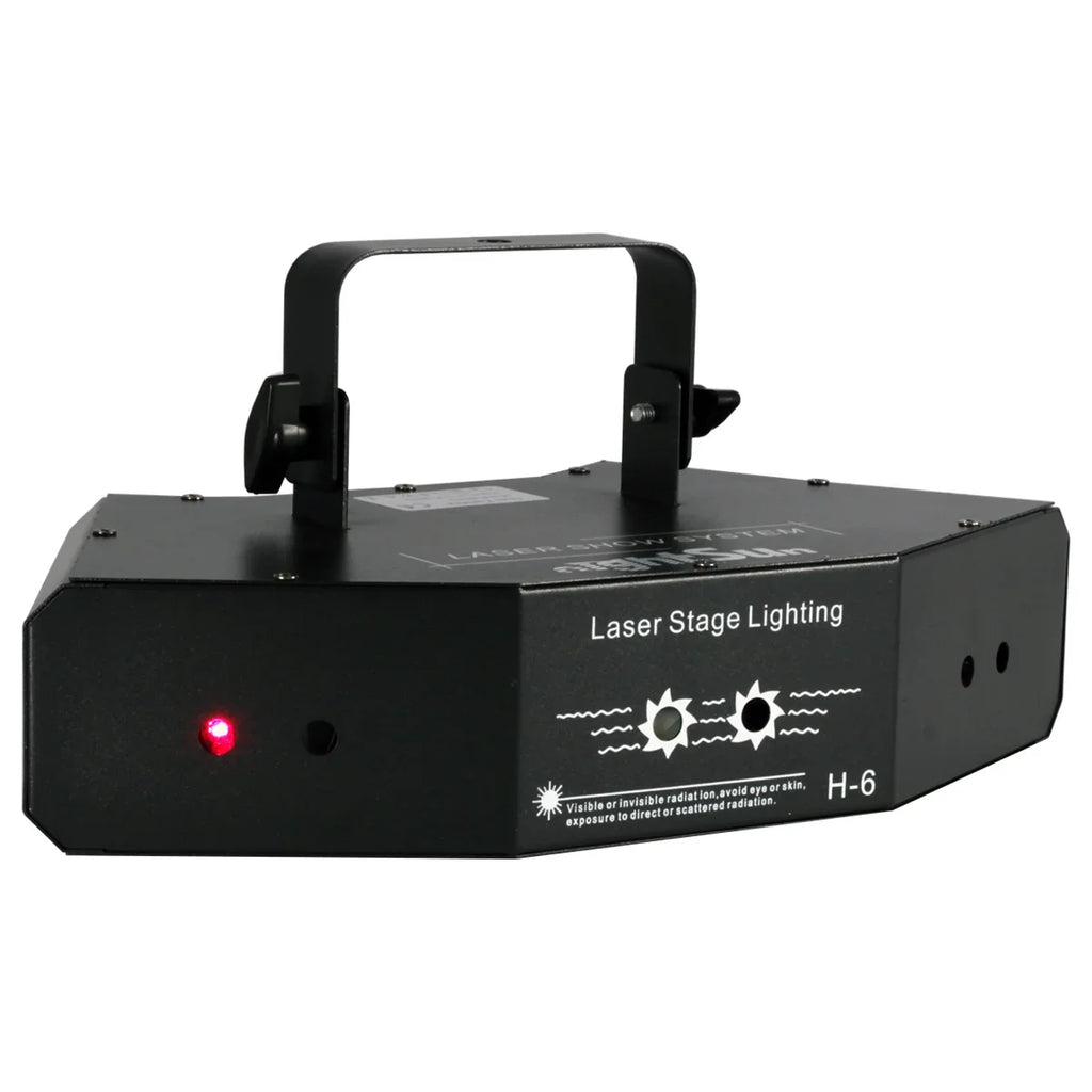 Nightsun SD412 Luz láser multiefectos 6 cañones para fiestas
