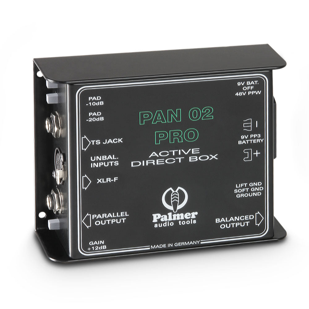 Palmer PAN 02 PRO Caja de inyección directa activa con atenuador de 3 posiciones