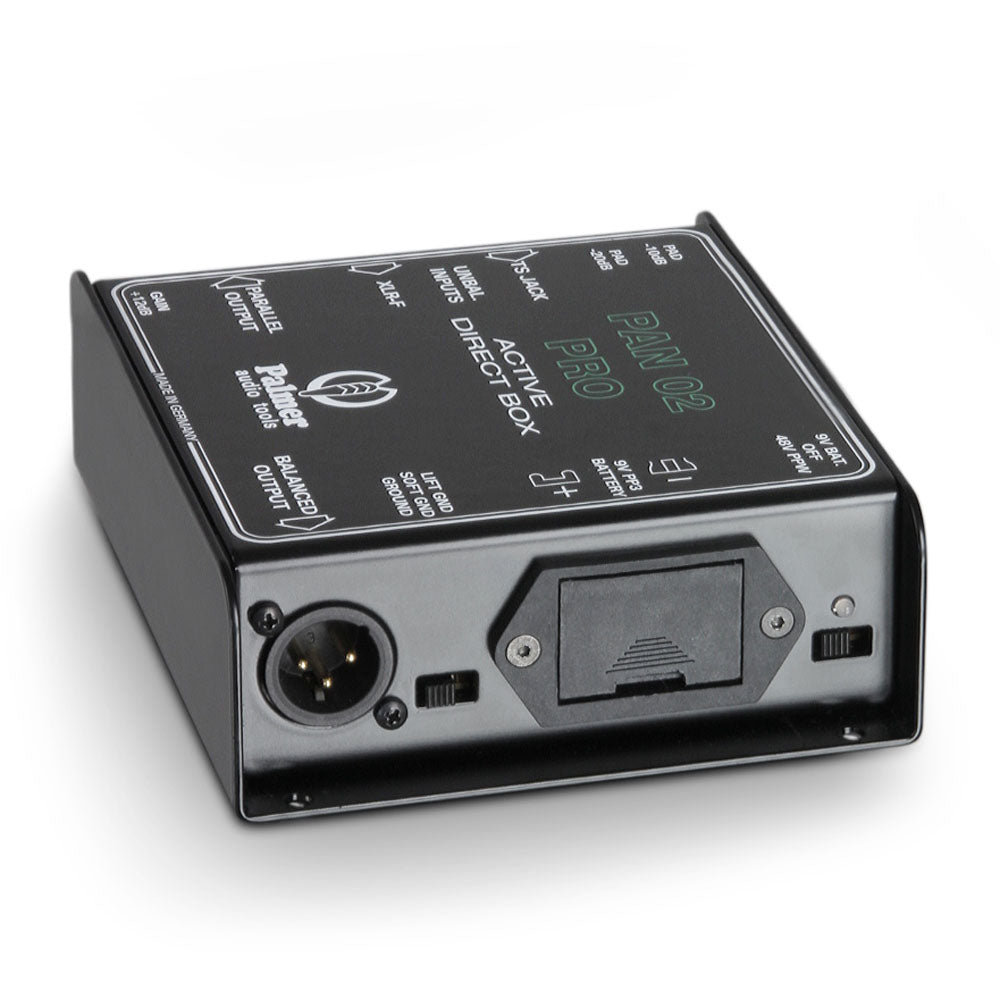 Palmer PAN 02 PRO Caja de inyección directa activa con atenuador de 3 posiciones