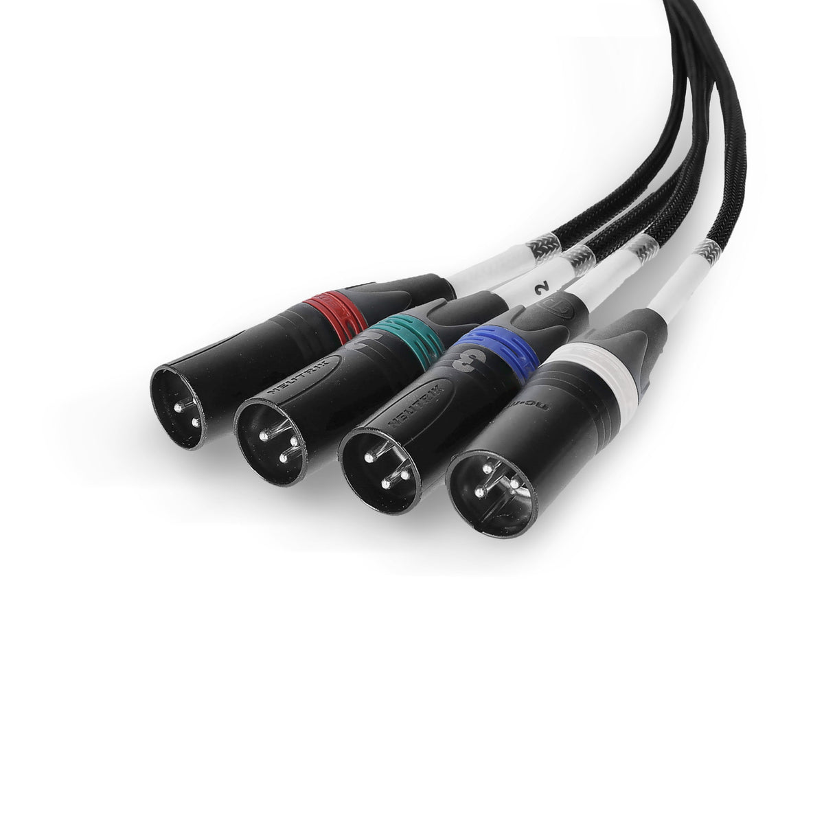 Palmer AoC Loom XLRm Cable adaptador Audio over Cat etherCON a 4 XLR macho