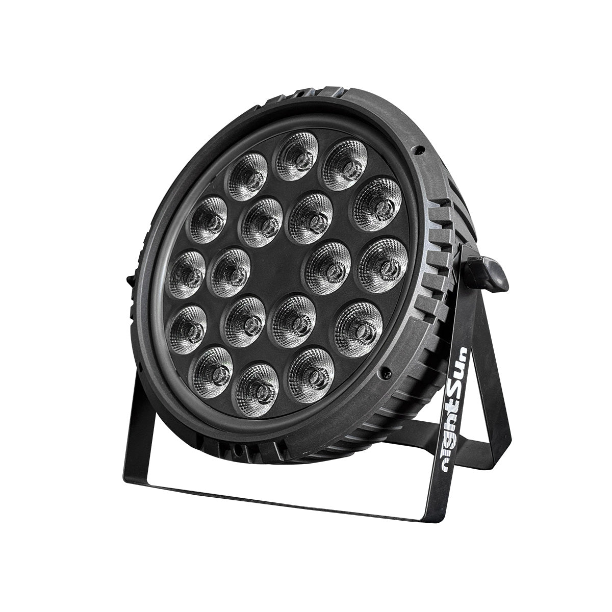 Nightsun SPC058 Par LED 18x4W RGBWAP 6 en 1 con tira LED