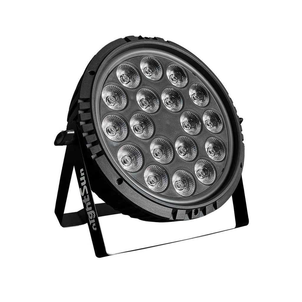 Nightsun SPC058 Par LED 18x4W RGBWAP 6 en 1 con tira LED