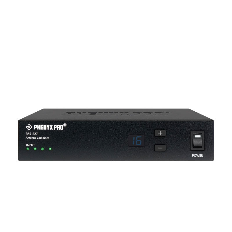 Phenyx Pro PAS-227X Combinador activo de antenas UHF para IEM x4