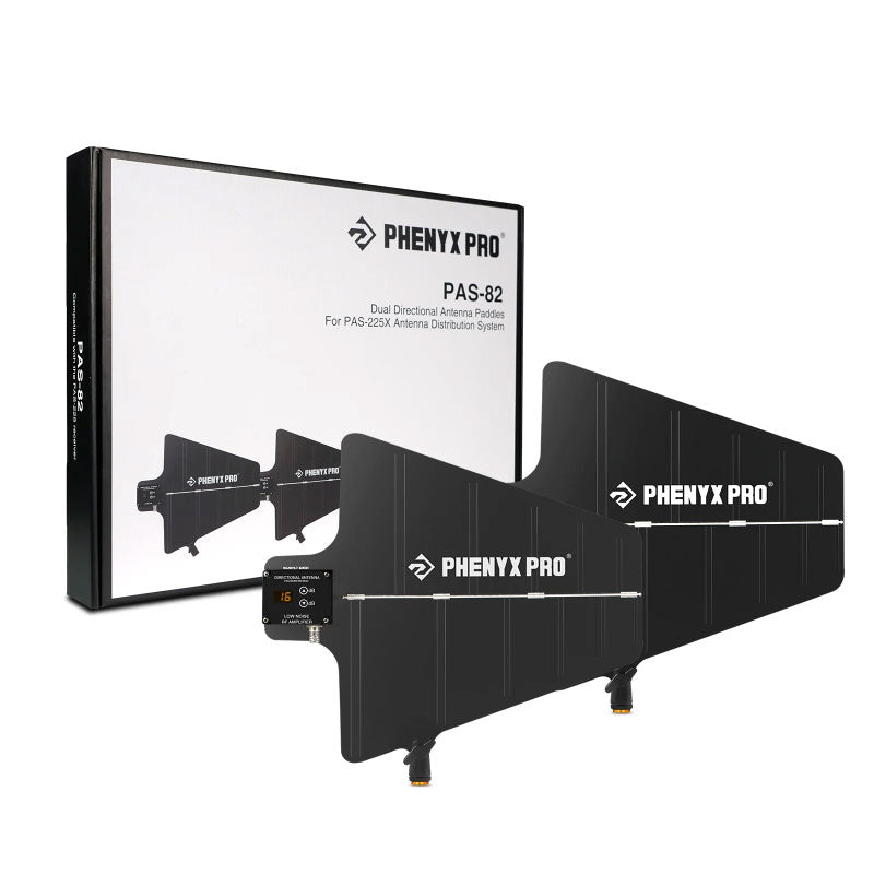 Phenyx Pro PAS-82 Par de antenas direccionales UHF tipo paddle