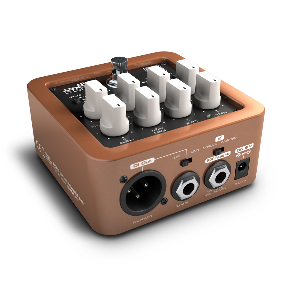 Palmer POCKET AMP ACOUSTIC Pedal preamplificador para guitarra y bajo acústico