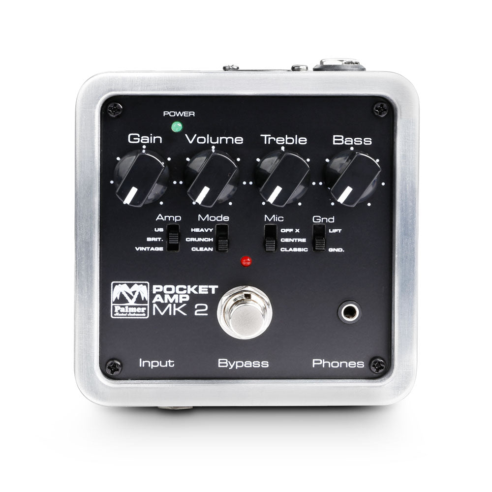 Palmer POCKET AMP MK 2 Pedal preamplificador de guitarra con simulación de amplificador
