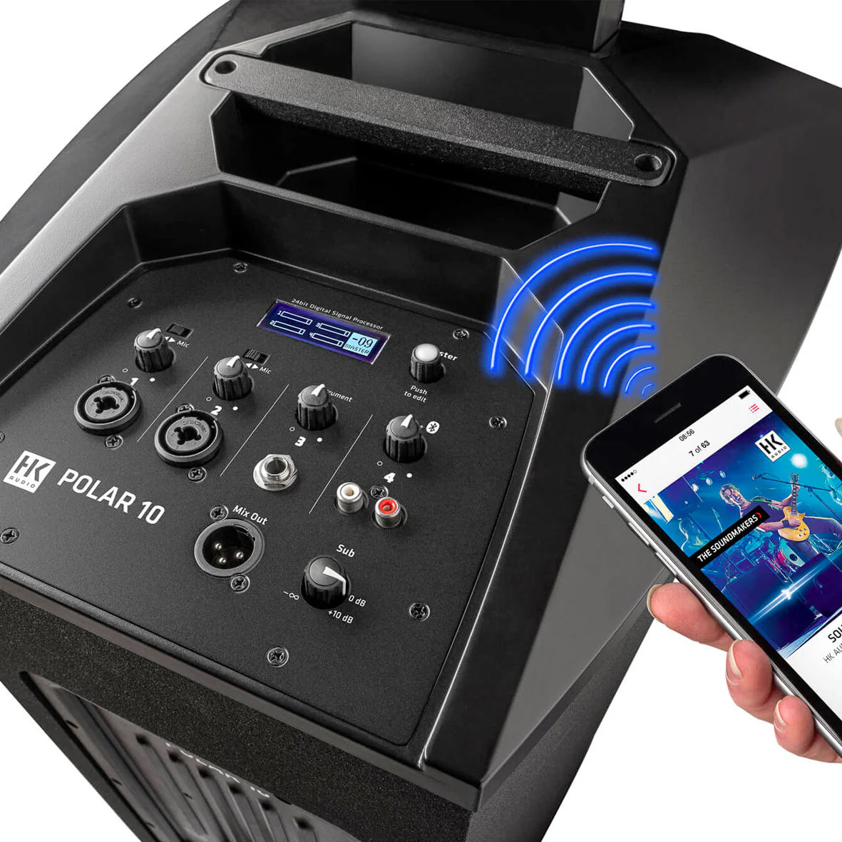 HK Audio POLAR 10 Sistema PA de columna activo 3 vías Bluetooth 2000 W
