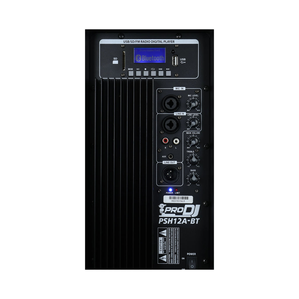 Pro DJ PSH12A-BT Cabina activa 12" 350+50 W Bluetooth