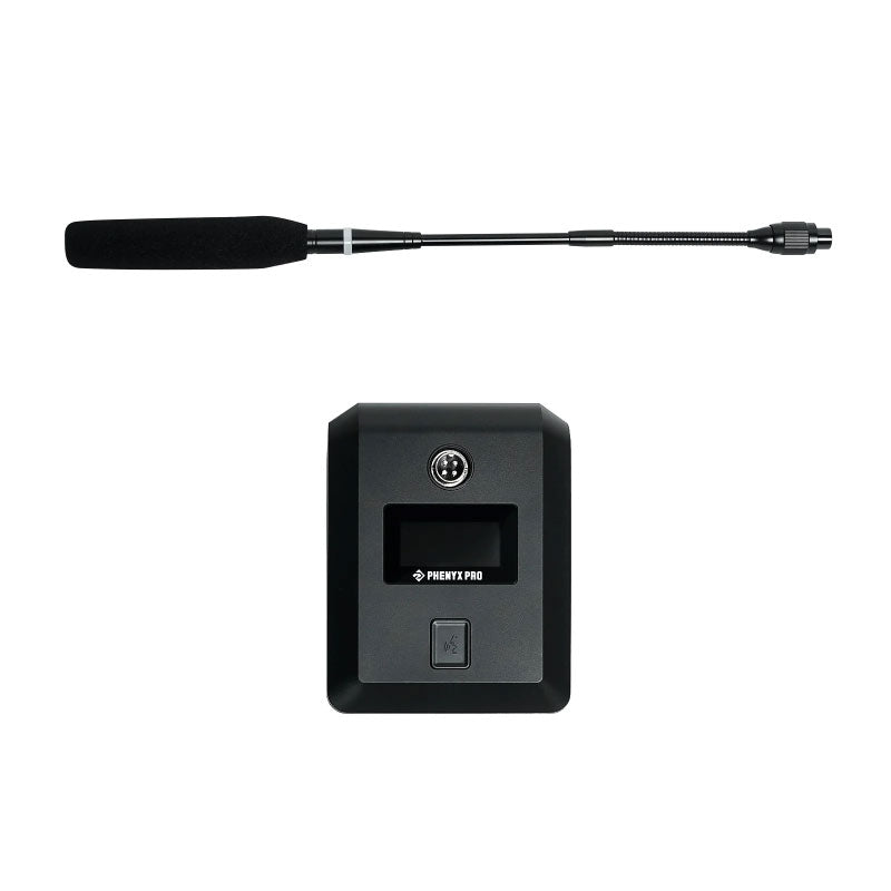 Phenyx Pro PTC-4-4G-US Sistema inalámbrico UHF 4 micrófonos de cuello de ganso