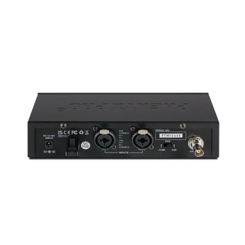 Phenyx Pro PTM-10-2B Sistema IEM estéreo UHF 2 bodypack