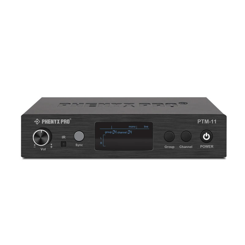 Phenyx Pro PTM-11-1B Sistema IEM mono UHF 1 transmisor 1 receptor