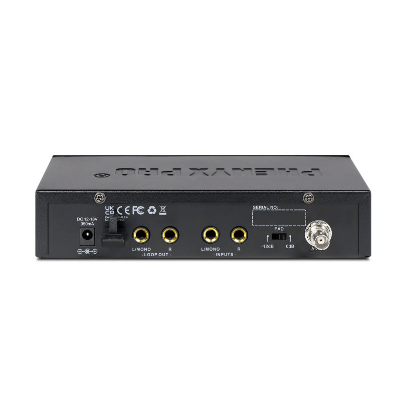 Phenyx Pro PTM-11-1B Sistema IEM mono UHF 1 transmisor 1 receptor