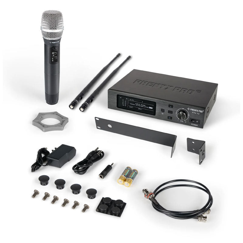 Phenyx Pro PTU-1U-1H Sistema inalámbrico UHF de mano True Diversity