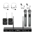 Phenyx Pro PTU-5200-2H2B Sistema inalámbrico UHF 4 canales (2 de mano + 2 bodypack)