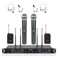 Phenyx Pro PTU-7000-2H2B Sistema inalámbrico UHF 4 canales (2 de mano + 2 bodypack)