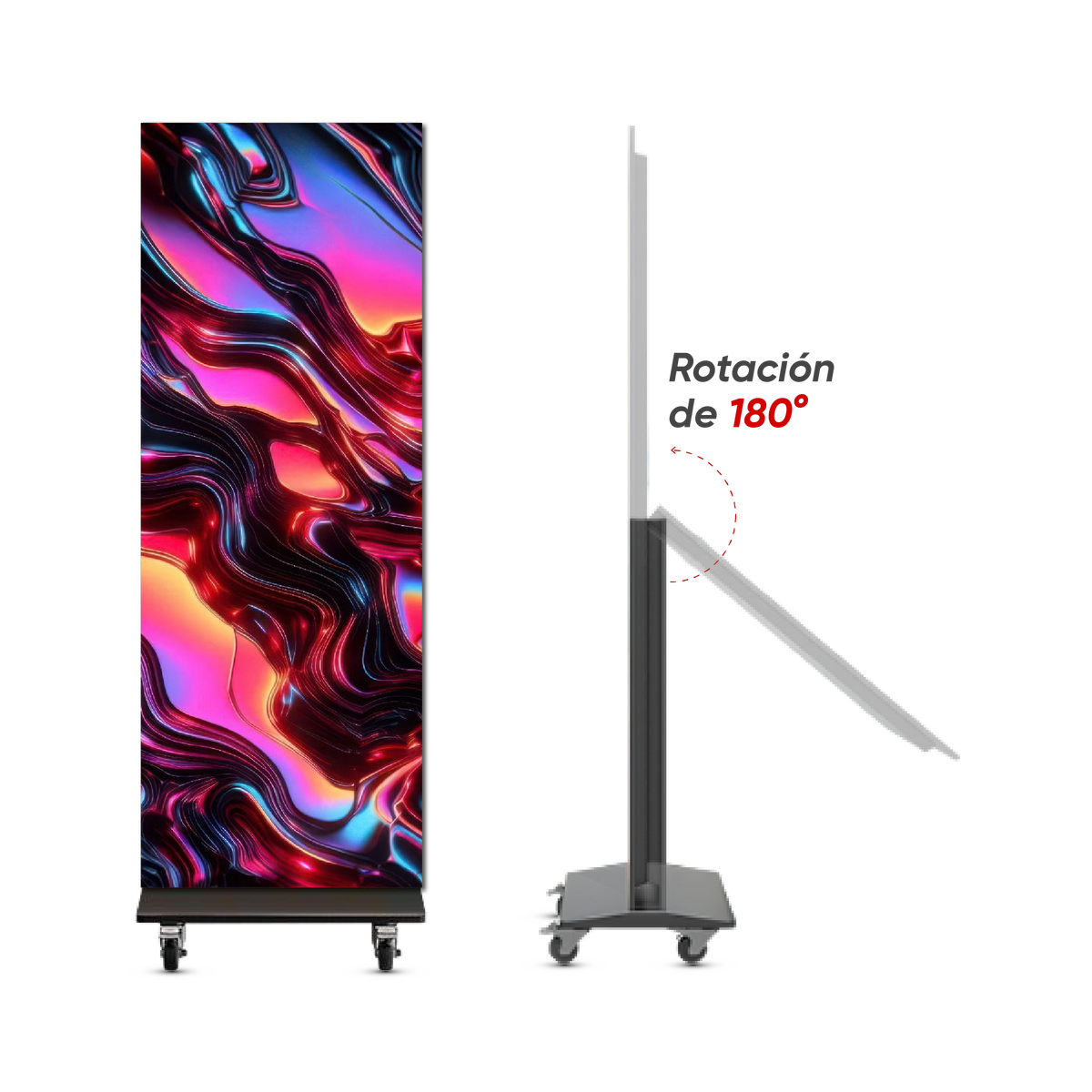 Vento Advising P2.5 Poster LED plegable pixel pitch 2,5 mm