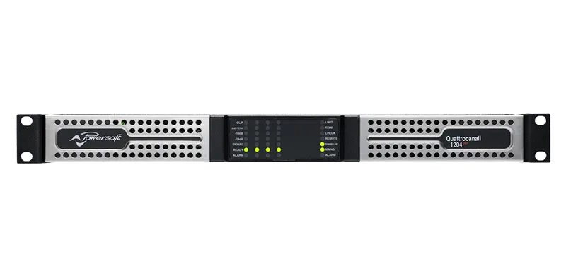 Powersoft Quattrocanali 1204 DSP Amplificador de potencia 4 canales 1200 W Lo-Z y 70/100 V con DSP