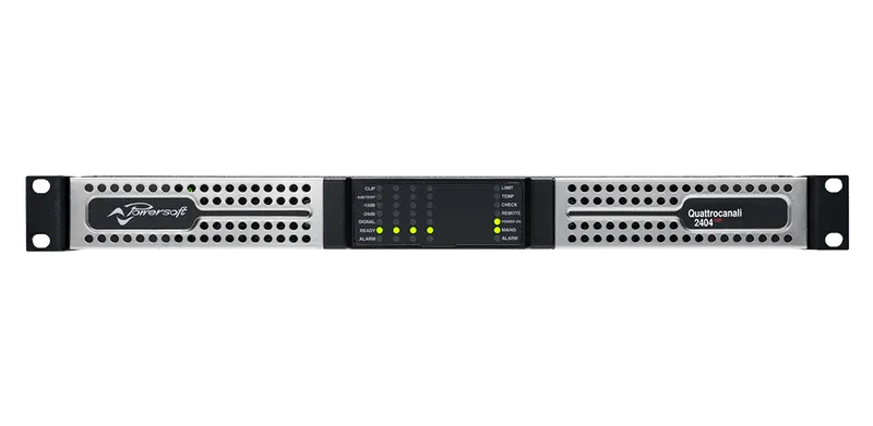 Powersoft Quattrocanali 2404 DSP Amplificador de potencia 4 canales 2400 W Lo-Z y 70/100 V con DSP