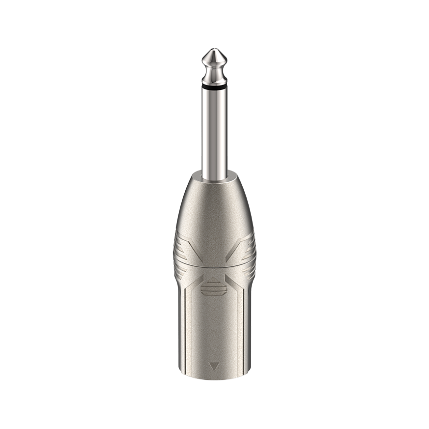 Roxtone RA2XMJM Adaptador plug TS 6.3 mm a XLR macho 3 polos
