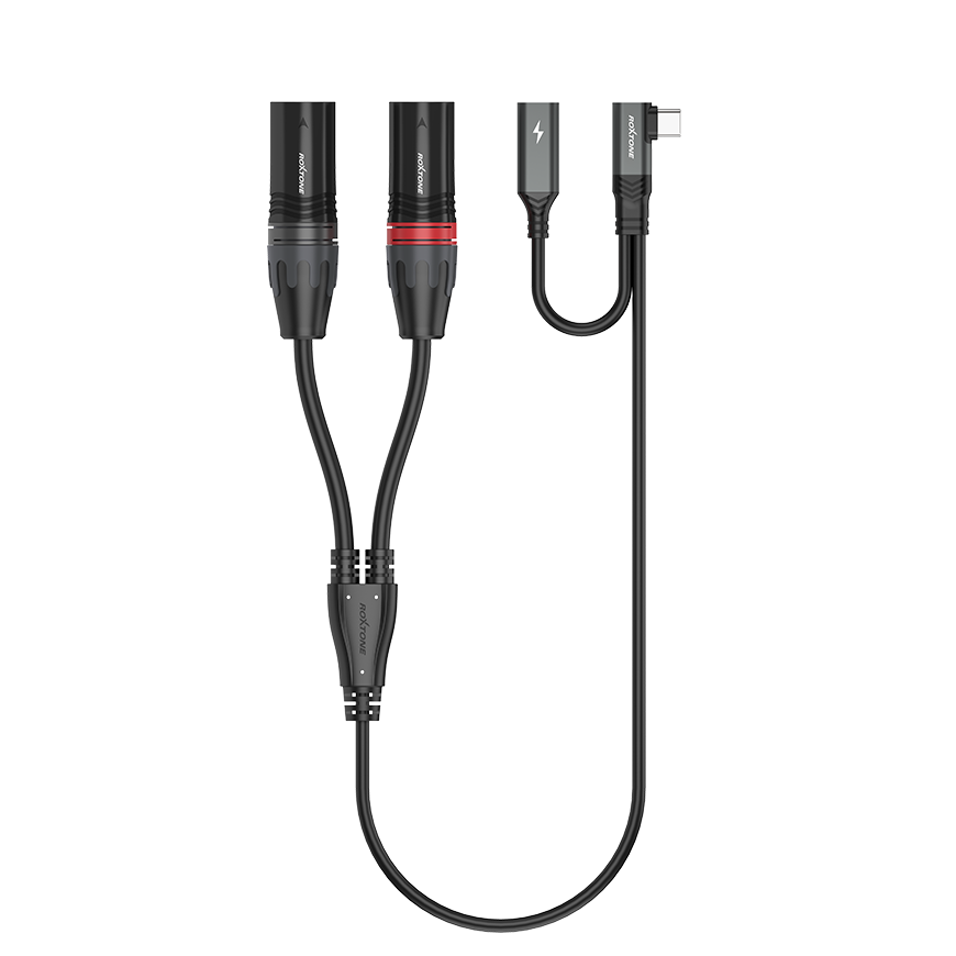 Roxtone RA3B-TC2XM Cable de audio USB-C balanceado 2 canales
