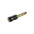 Roxtone RA3J3MJF Adaptador jack TRS 3.5 mm a plug TRS 6.3 mm