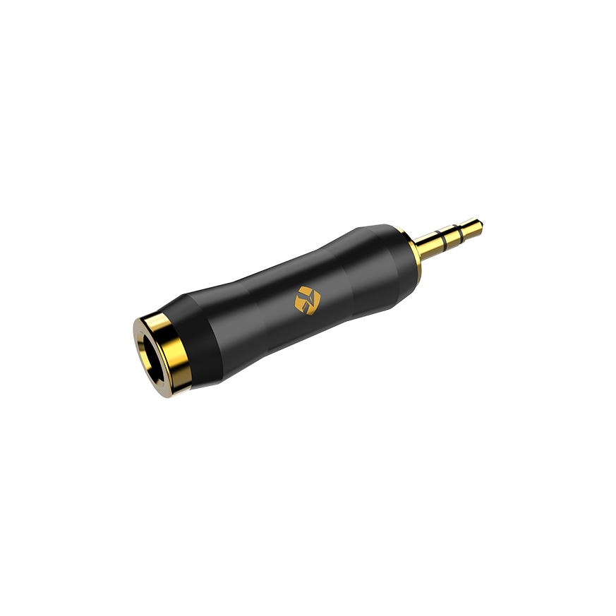 Roxtone RA3MJ3JF Adaptador jack TRS 6.3 mm a plug TRS 3.5 mm