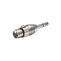 Roxtone RA3XFJM Adaptador plug TRS 6.3 mm a XLR hembra 3 polos