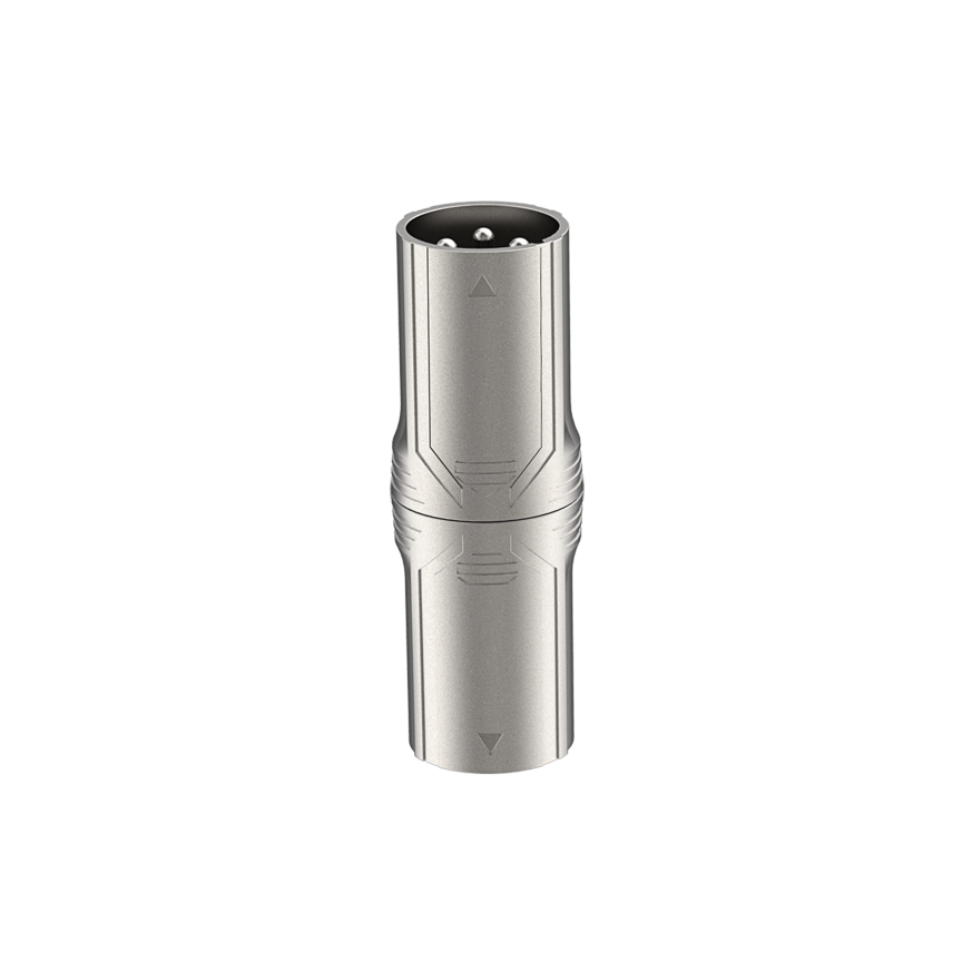 Roxtone RA3XMM Adaptador XLR macho a XLR macho 3 polos