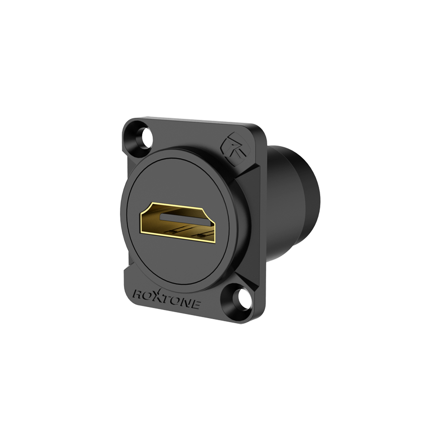 Roxtone RAH20D-B Adaptador HDMI 1.4 hembra de chasis negro