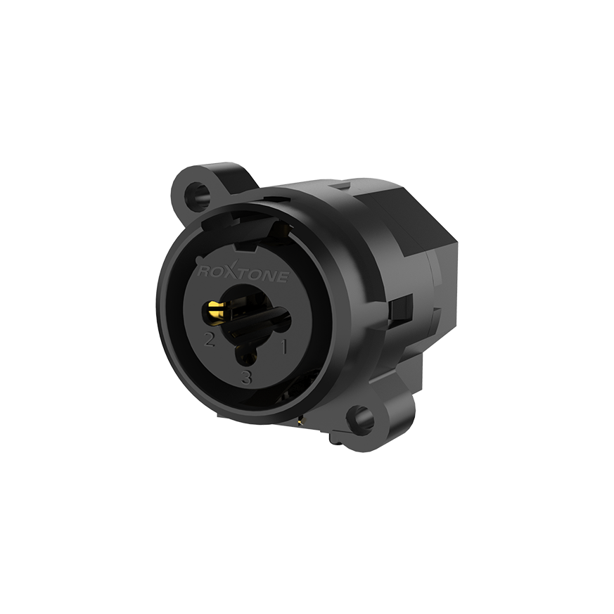 Roxtone RC6FSW Conector híbrido XLR + 6.3 mm estéreo de chasis