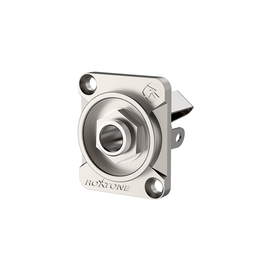 Roxtone RJ3FD-2 Silver Jack TRS de chasis 6.3 mm