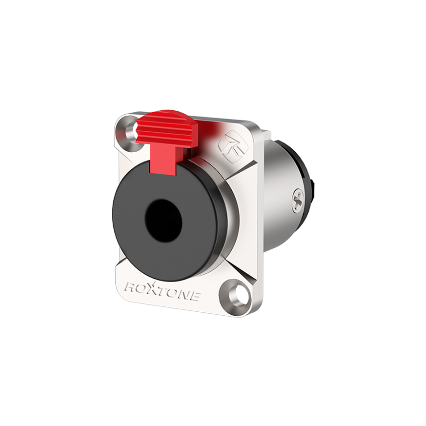 Roxtone RJ3FD-NT Jack TRS de chasis 6.3 mm