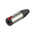 Roxtone RJ3FP-NN Jack TRS 6.3 mm niquelado con seguro