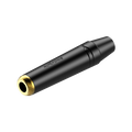 Roxtone RJ3FPP-BG Jack TRS 6.3 mm negro dorado