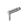 Roxtone RJ3RPP-NN Plug TRS 6.3 mm en ángulo niquelado