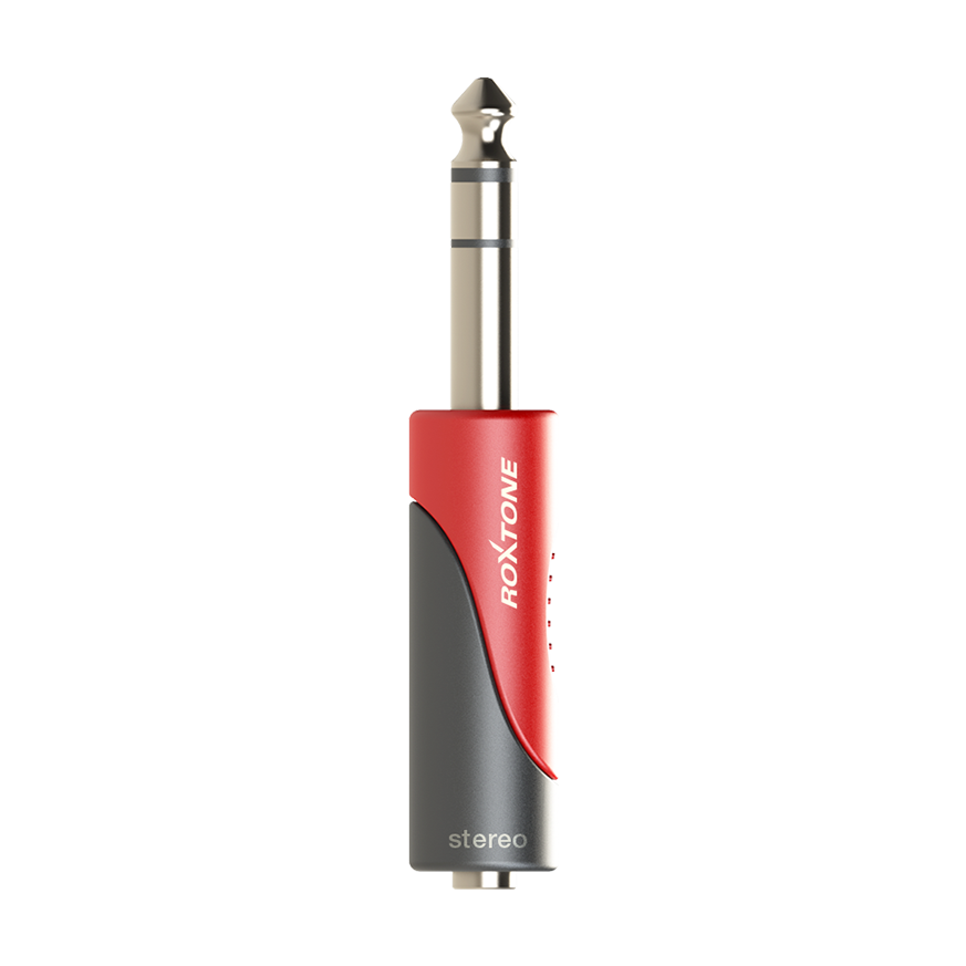 Roxtone RPAN240 Adaptador jack TRS 3.5 mm a plug TRS 6.3 mm