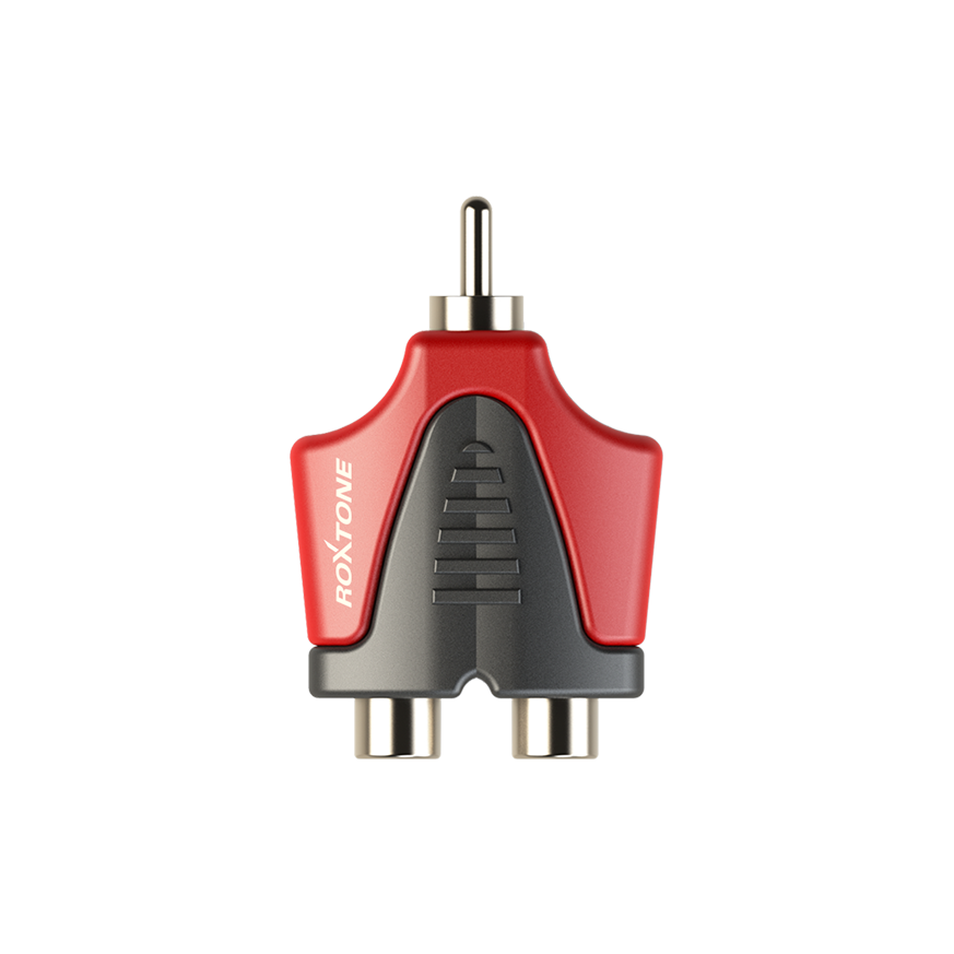 Roxtone RPAN310 Adaptador 2 jack RCA a 1 plug RCA