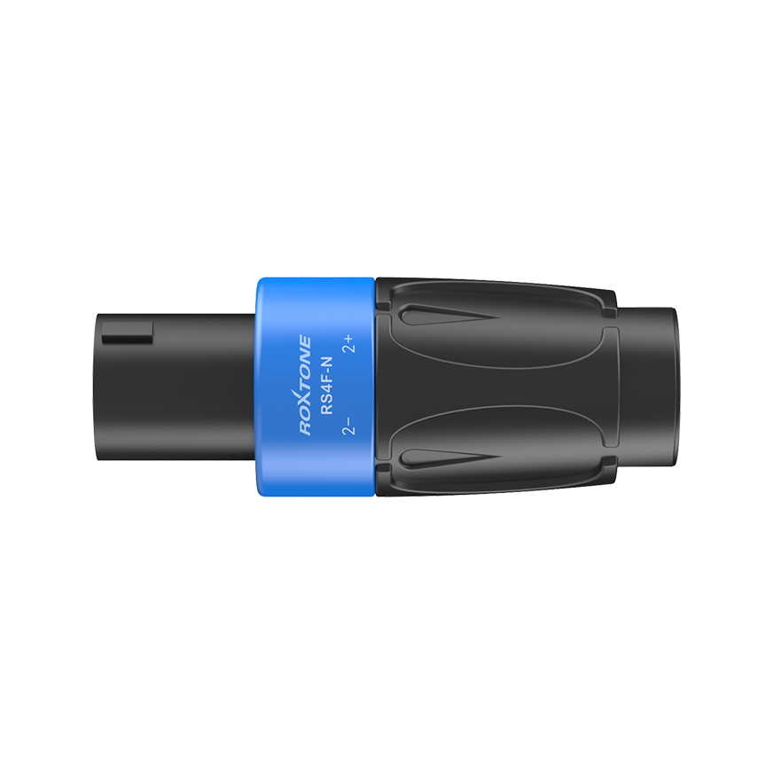 Roxtone RS4F-N-BU Conector Speak On 4 polos contactos niquelados