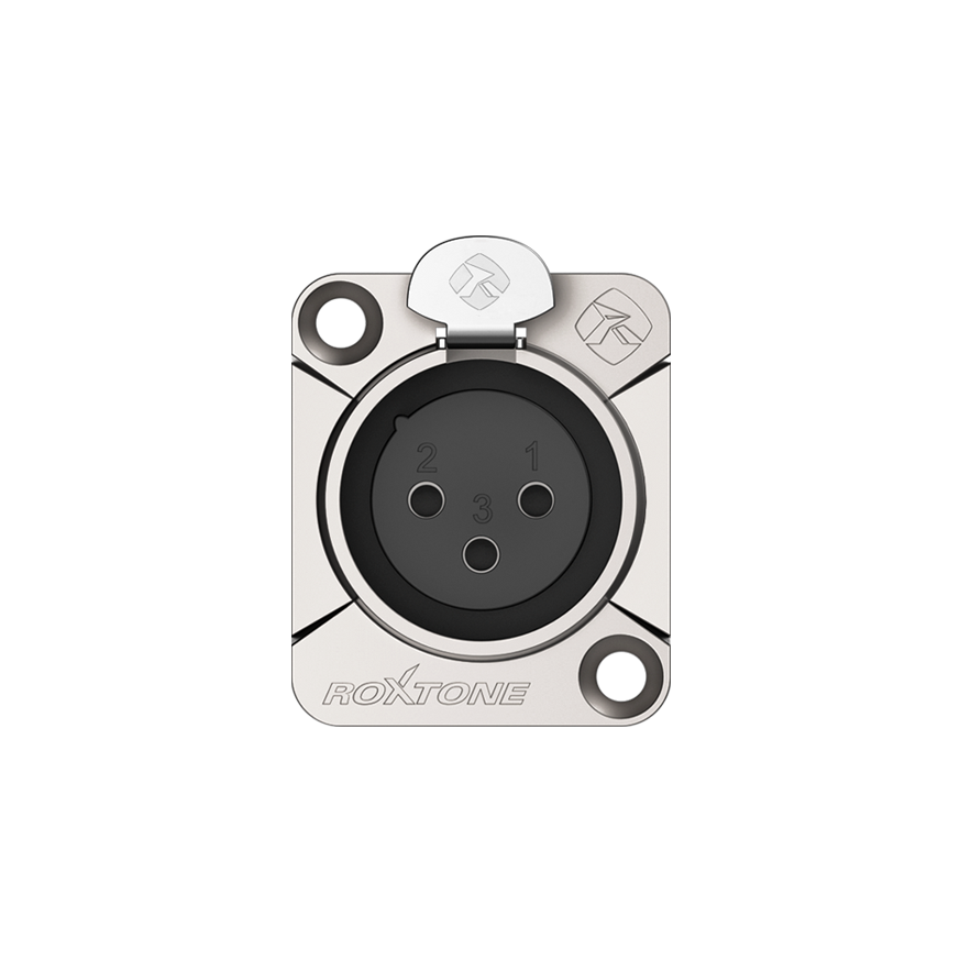 Roxtone RX3FD-NT Conector XLR hembra de chasis 3 polos