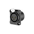 Roxtone RX3FD-BG Conector XLR hembra de chasis 3 polos