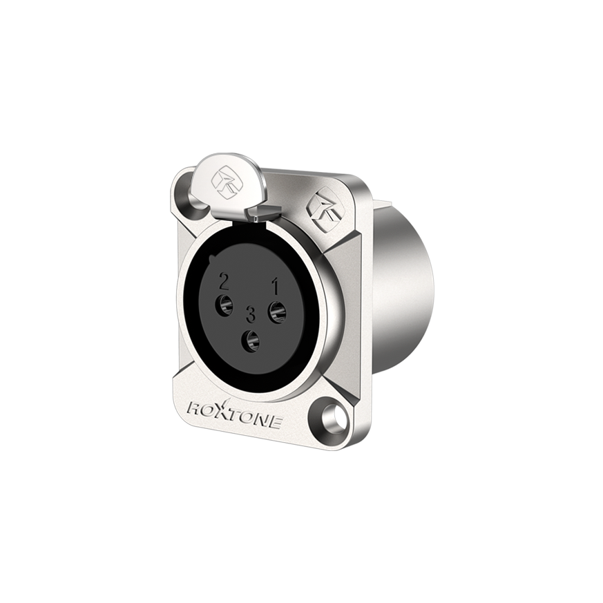 Roxtone RX3FD-NT Conector XLR hembra de chasis 3 polos