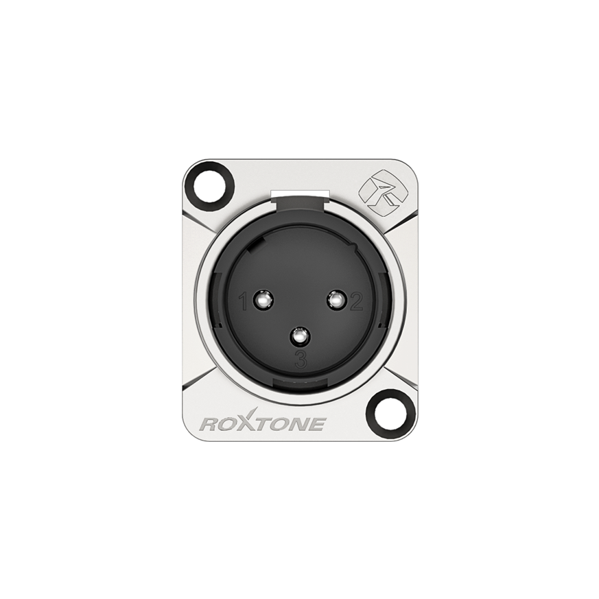 Roxtone RX3MD-NT Conector XLR macho de chasis 3 polos