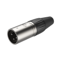 Roxtone RX3MP-NT Conector XLR macho 3 polos carcasa niquelada