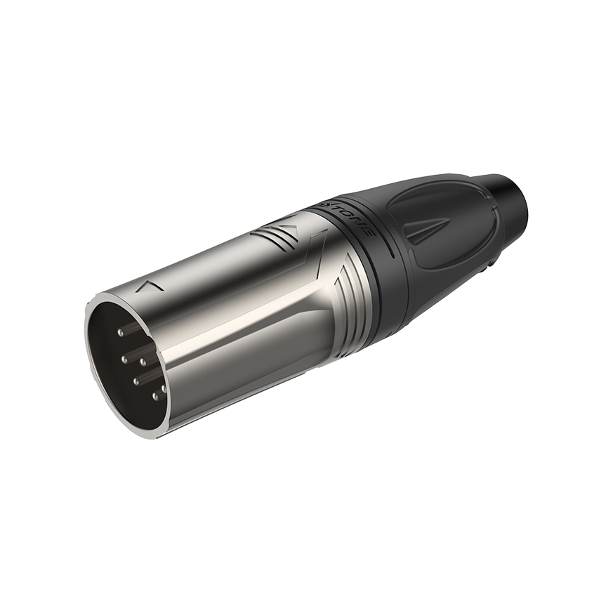 Roxtone RX5M-NT Conector XLR macho 5 polos silver-niquelado