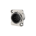 Roxtone RX5MD-NT Conector XLR de chasis 5 polos silver-niquelado